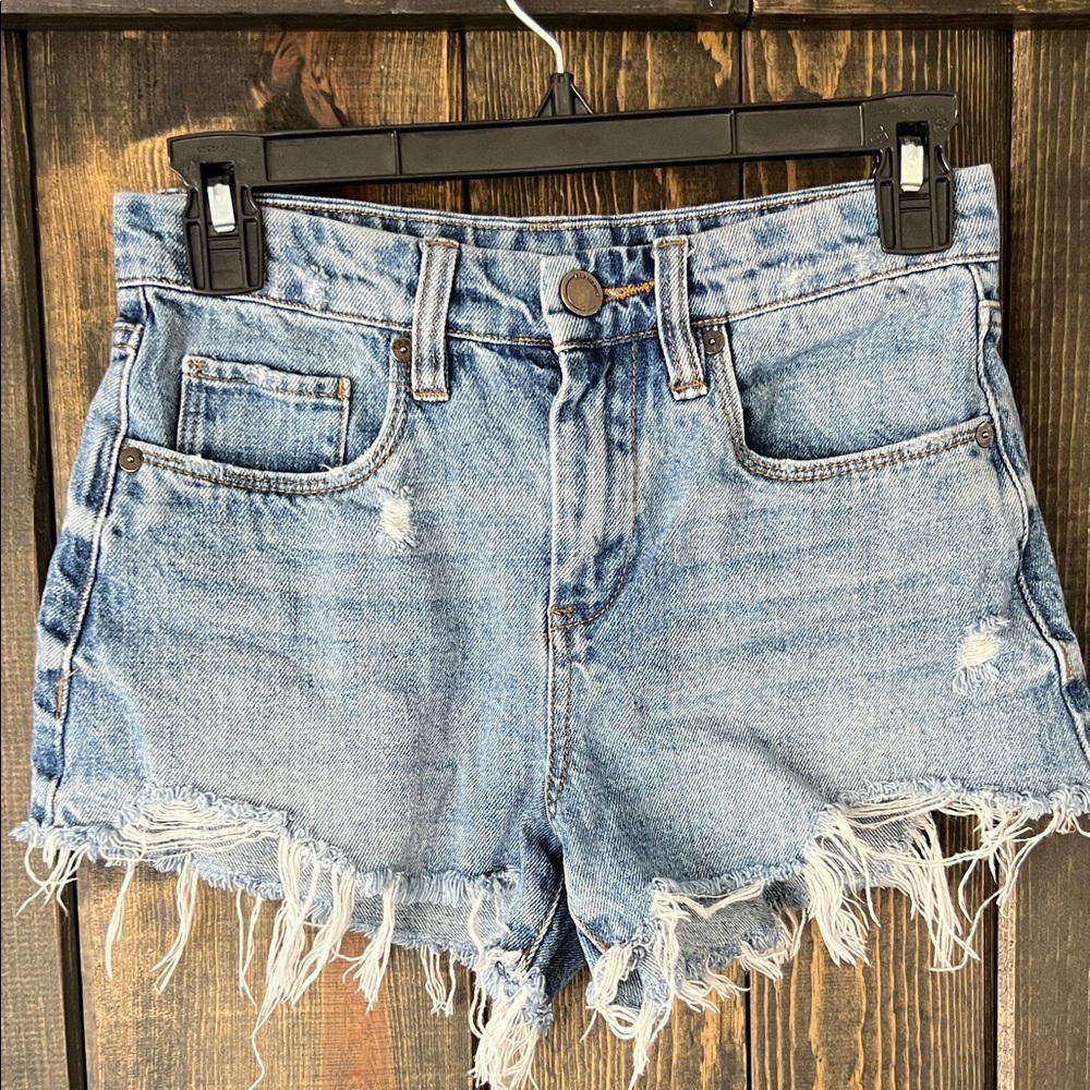 Blank NYC The Barrow Shorts 24 Vintage High Rise Distressed Festival Boho‎